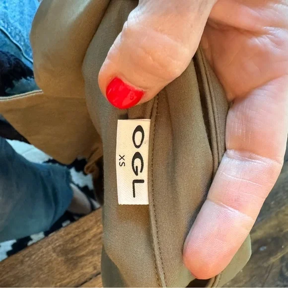 OGL collared surplus tank olive green size xs - Picture 4 of 4